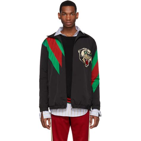 gucci black panther jacket|gucci camouflage jacket.